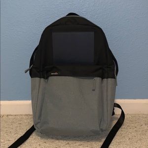 Grey Black Backpack